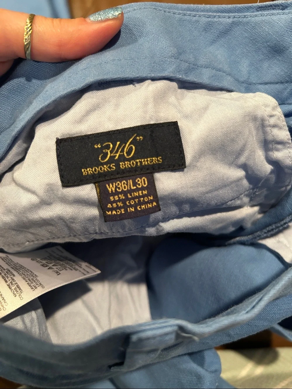 Brooks Brothers Light Blue Chino Pants